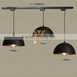 American Industrial Vintage Wind Bar Clothing Store Aisle Personality Background Edison Track Lighting,iron Wire Pendant Lamp thumbnail-1