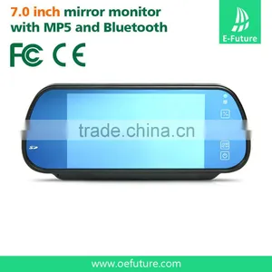 Bluetooth MP5 Car Rearview Mirror Monitor With Touch Screen and 7inch Lcd Display thumbnail-1