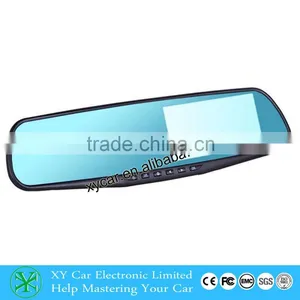 4.3 Inch Car Mirror Dual Cameras Rearview Mirror Car DVR, Car Camera Rearview XY-9064D thumbnail-1