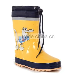 Wholesale Crocodile Pattern Waterproof Rubber Rain Boots for Kids thumbnail-4