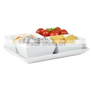 Handle Divided China Kitchen Cheap Food Ceramic Bowl Wholesale thumbnail-5