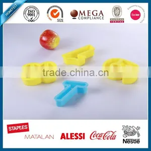 Number Plastic Cookie Cutters Transparent Sugar Paste Mold thumbnail-1