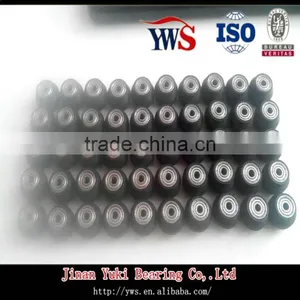 Black Polyurethane Coated Dual V-groove Bearing 623zz Customize Wheel Ball Bearing 623 thumbnail-3