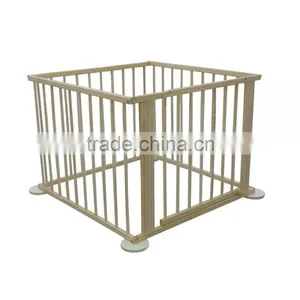 4 Sided Wooden Baby Playpen, Room Dividers thumbnail-1