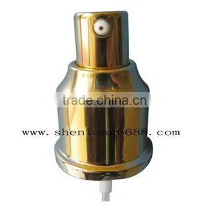 Gold Aluminium Plastic Cream Pump 24mm thumbnail-1