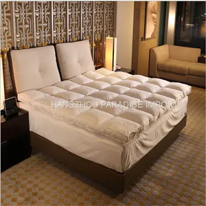 High Quality Ultra Soft White Goose Feather Memory Foam Quilted Mattress Topper thumbnail-1