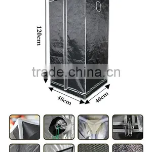 1.3'x1.3'x3.9' (40x40x120) Indoor Grow Tent Portable Dark Room thumbnail-1