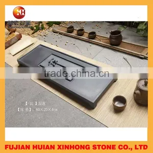 Black Natuaral Slate Tea Serving Tray With Competitive Price thumbnail-1