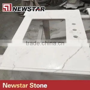 White Marble Vanity Top Countertop Laminate Island Countertop thumbnail-1