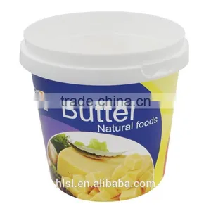 Peanut Butter Container With Plastic Recycling Symbols, Round Plastic Containers With Lids thumbnail-2