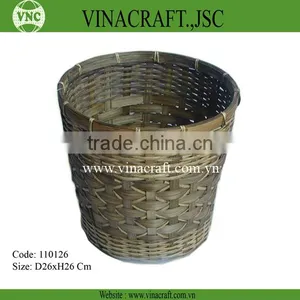 Hot Sales Wicker Trash Can in Corlor for Kitchen thumbnail-3