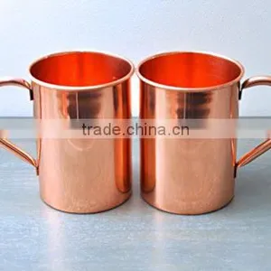 16 oz Solid Copper Moscow Mule MUGS 100% SOLID COPPER MULE MUGS SOLID COPPER MUGS MANUFACTURER INDIA thumbnail-3