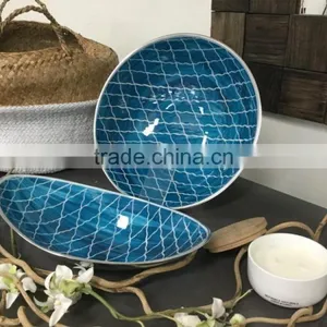 Decorative Tableware Enamel Fruit Tray Bowls | Aluminium Serving Trays | Enamel Trays thumbnail-1