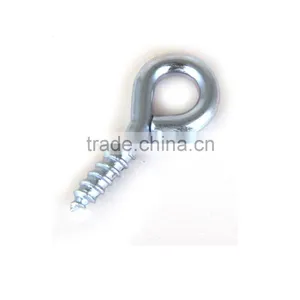 Silver Color Zinc Plated Metal Cup Hook Screw Eye Bolt (5 Piece Package) thumbnail-6