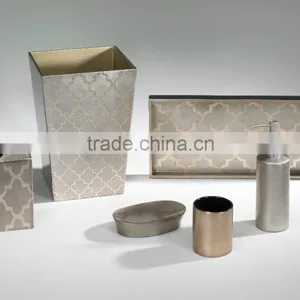 High Quality Best Selling Lacquer Silver Leaf Bath Sets From Vietnam thumbnail-1