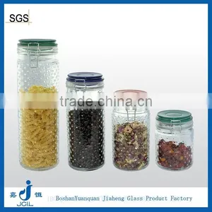 Recycled Silicone Glass Storage Jar Seals With Lock Lid thumbnail-1
