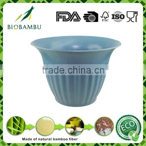 Natural Environmental Best Selling Items Bamboo Fiber Garden Flower Pot thumbnail-1