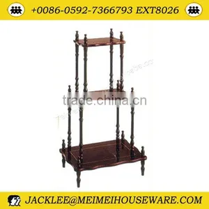 Solid Wood & MDF Veneer Three-tier End Table thumbnail-1