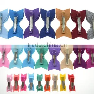 2017 New Fancy Felt Bobby Pin With Bowknot for Girls Hair Clips Kids Hair Decoration thumbnail-2