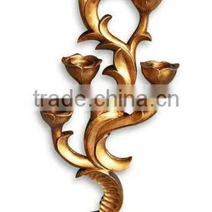 MW-1442-01 Antique Hanging Wall Art Decor With Candle Holder thumbnail-2