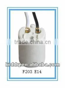 E14 Porcelain Lamp Holder Types F203 thumbnail-1