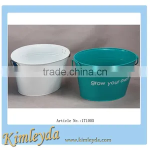 Large Oval Metal Party Ice Cooler thumbnail-1