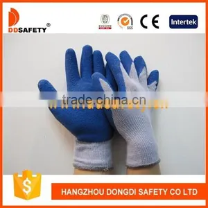 DDSAFETY 2017 Knitted With Latex Gloves Coating Latex Cotton Gloves Industrial Gloves thumbnail-1