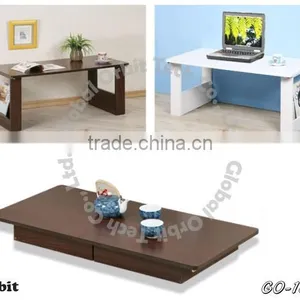 Adjustable Expandable Modern Wooden Coffee Table thumbnail-3
