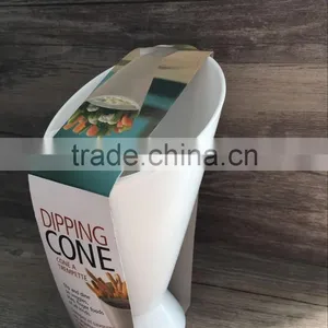 2017 Kitchen Accessory Plastic Salad Bowl Dipping Cone thumbnail-1
