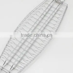 Metal Fish Shape Camping Barbecue Foldable Grill Net thumbnail-3