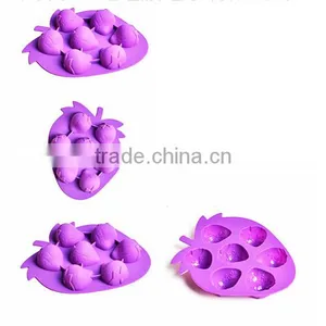 11098 Popular Baking Tools Silicone Strawberry Shape Cake Moulds thumbnail-6