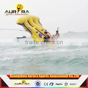 Factory Price Inflatable Water Sport Inflatable Flying Fish Tube Towable Banana Boat for Sale thumbnail-1