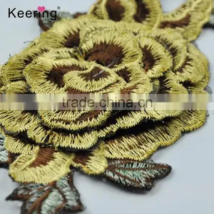 Iron-on Flower Embroidery Patch for Clothes Shoes Hats Scarf Accessories thumbnail-3