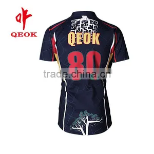 Wholesale Sublimation Custom Cheap Rugby Jerseys Shirt thumbnail-4
