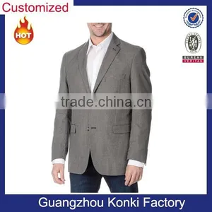 Men's Black and White Houndstooth 2-button Blazer thumbnail-1