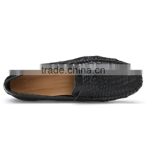 China Brand Crocodile Leather Casual Shoes Sample for Men, High Quality Male Peas Shoes Casual Fashion for Men thumbnail-5