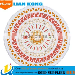 High Quality Print Women Summer Cover Factory Sun-proof Pad Mandala Beach Towel thumbnail-1