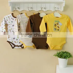 Mom and Bab Baby Clothes Cotton Long Sleeve Bodysuit thumbnail-1