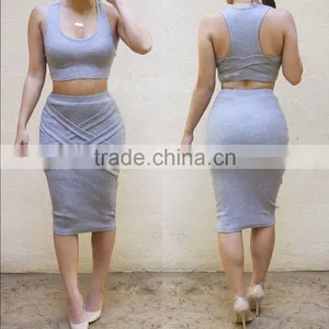 2016 Summer Skirts Ladies And Shirts For Women Cheap Two-Piece Dress Set thumbnail-1