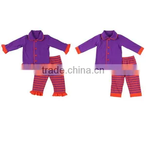2017 Fall Girsl Boys Sleepwear Christmas Pajamas Cotton Baby Outfits Kids Pajamas thumbnail-4