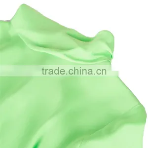 2017 OEM Girls Street Clothing Twisted Cut Fluore Green Blouse Designs thumbnail-5
