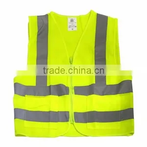 High Quality Roadway Protective Orange Mesh Safety Vest thumbnail-3