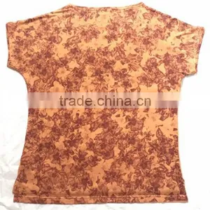 Ladies Fashion Design Back Full Printed Fitted T Shirts thumbnail-2