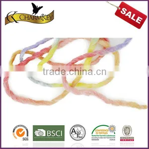 Charmkey Mixed Color Dyed Hand Knitting Yarn Thick Yarn 100% Wool Roving Yarn thumbnail-4