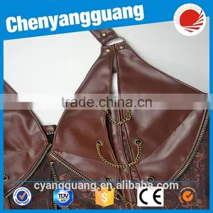 2017 Wholesale Open Cup Leather Corset Bustier thumbnail-5