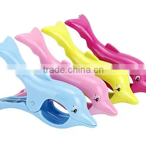 Plastic Dolphin Beach Towel Clips for Chair thumbnail-1