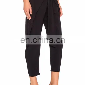 Front Lace-up Design Details Individual Compression Leggings thumbnail-3