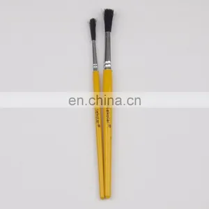Short Wooden Handle Artist Bristle Paint Brushes thumbnail-2