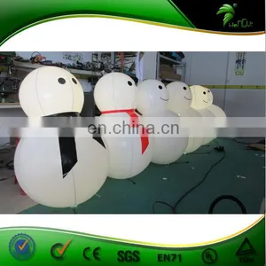 Advertising Inflatable Air Blown Products / Super Quality Inflatable Christmas Snowman With Led Lighting For Decoration thumbnail-2