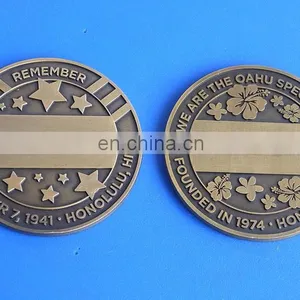 Souvenir Use and Carved Technique Russian Style Ancient Metal Coin thumbnail-3